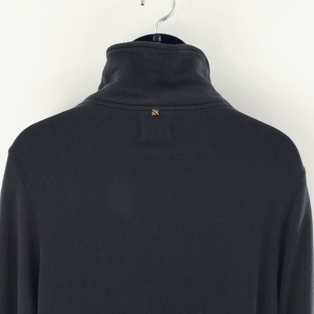 Billy Reid Mens Shawl Neck Pullover Black Cotton Jersey Sweatshirt Knit Sz M - Picture 9 of 14